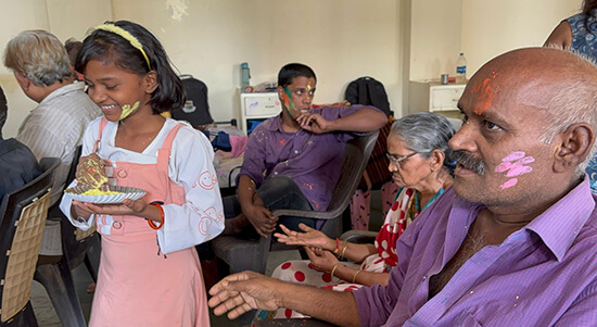 Holi Celebration at Cancer Control Mission