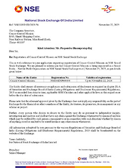 NSE Registration Certificate