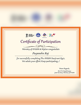 Certificate of Participation